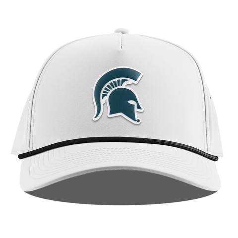 Michigan State University "Michigan State Spartan" Curved 5 Panel Rope White