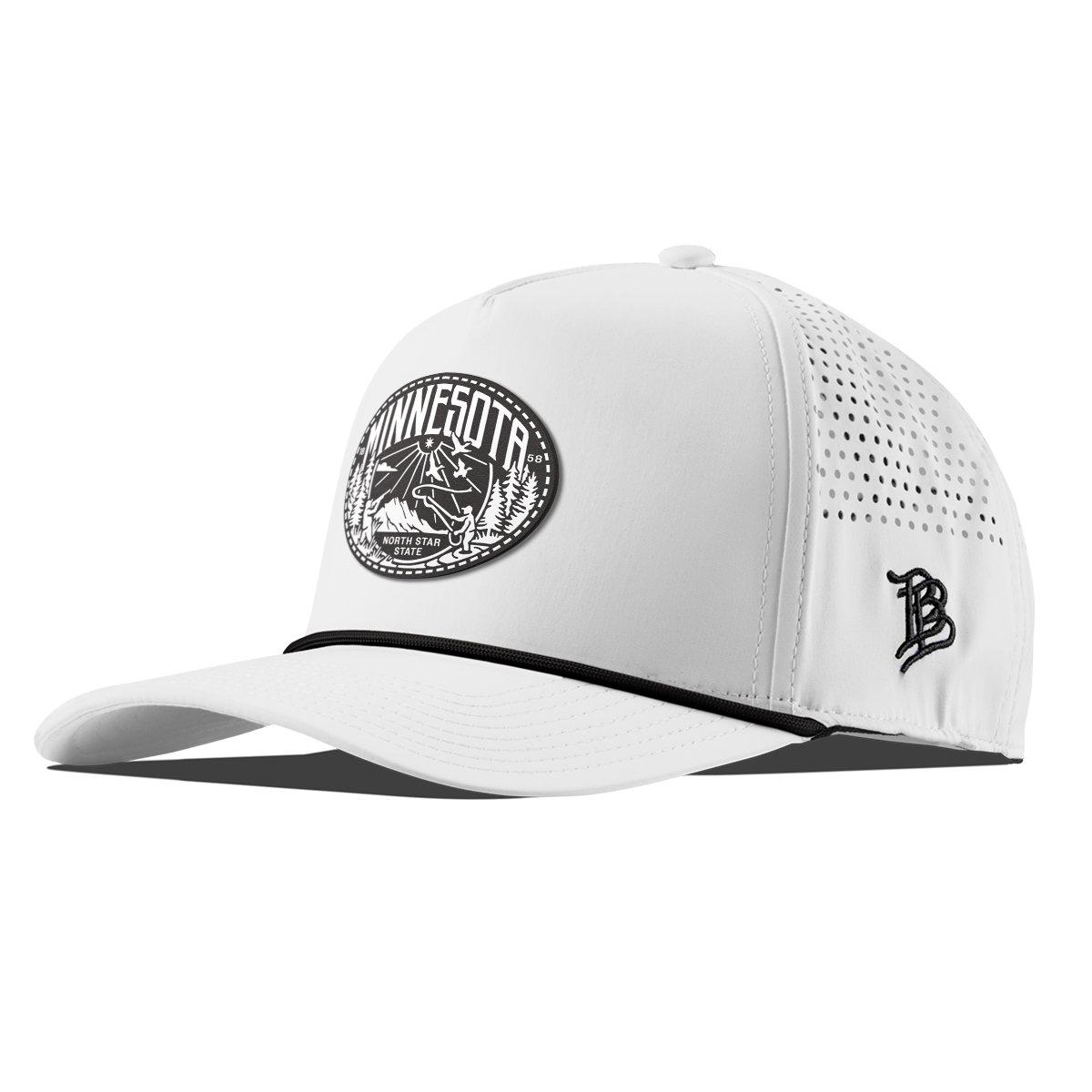 Minnesota Traveler Curved 5 Panel Rope White