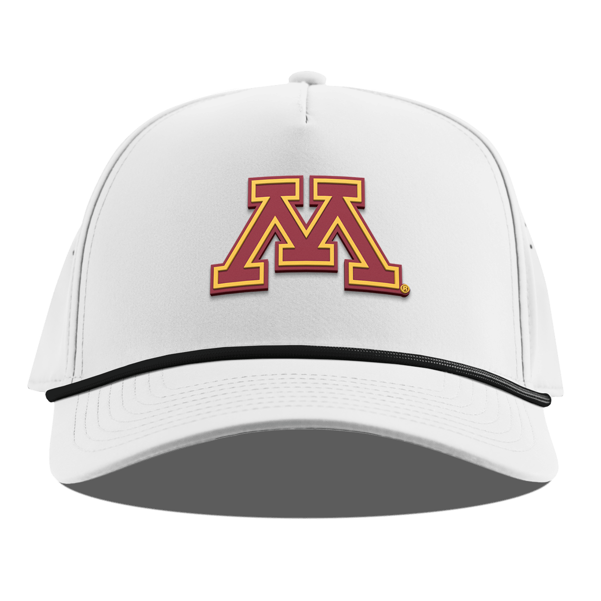 University of Minnesota "Minnesota Team Logo" Curved 5 Panel Rope White