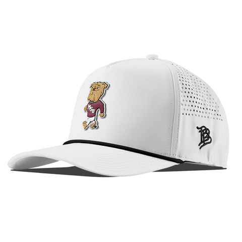Mississippi State University "Mississippi State Bully" Curved 5 Panel Rope White