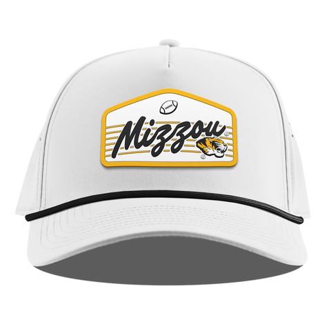 University of Missouri "Missouri Football Legacy" Curved 5 Panel Rope White