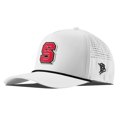 North Carolina State "NC State Block" Curved 5 Panel Rope White