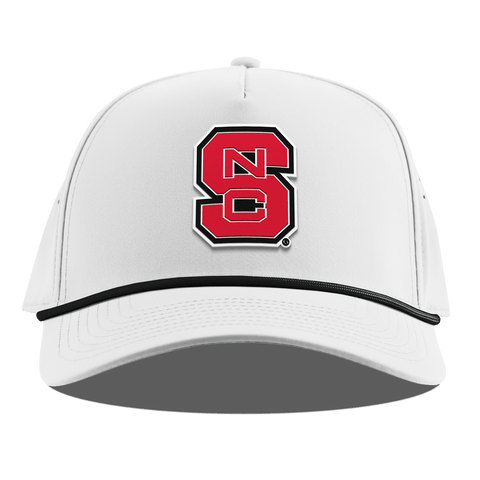 North Carolina State "NC State Block" Curved 5 Panel Rope White