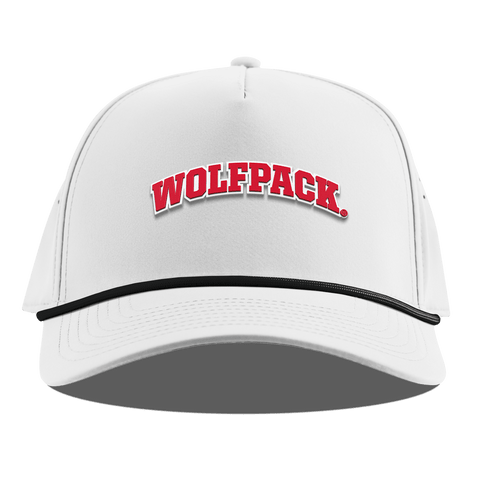 North Carolina State "NC State Wolfpack" Curved 5 Panel Rope White