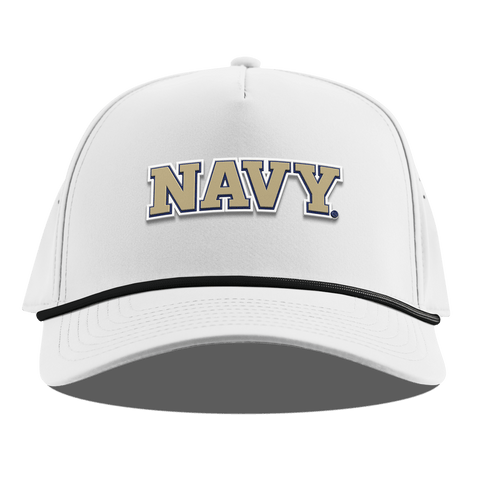 United States Naval Academy "Naval Academy Block" Curved 5 Panel Rope White