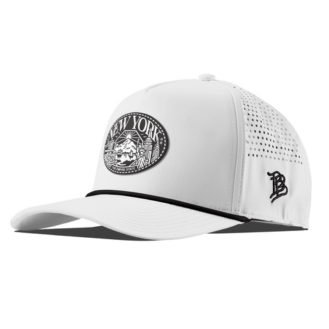 New York Traveler Curved 5 Panel Rope White