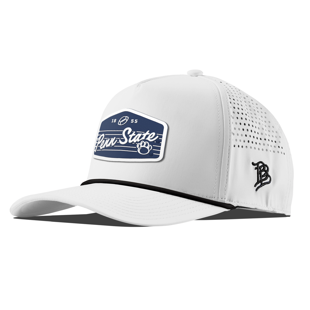 Penn State University "Nittany Lions Football" Curved 5 Panel Rope White