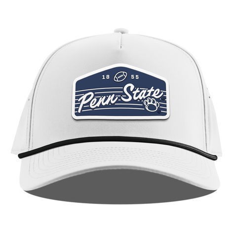 Penn State University "Nittany Lions Football" Curved 5 Panel Rope White