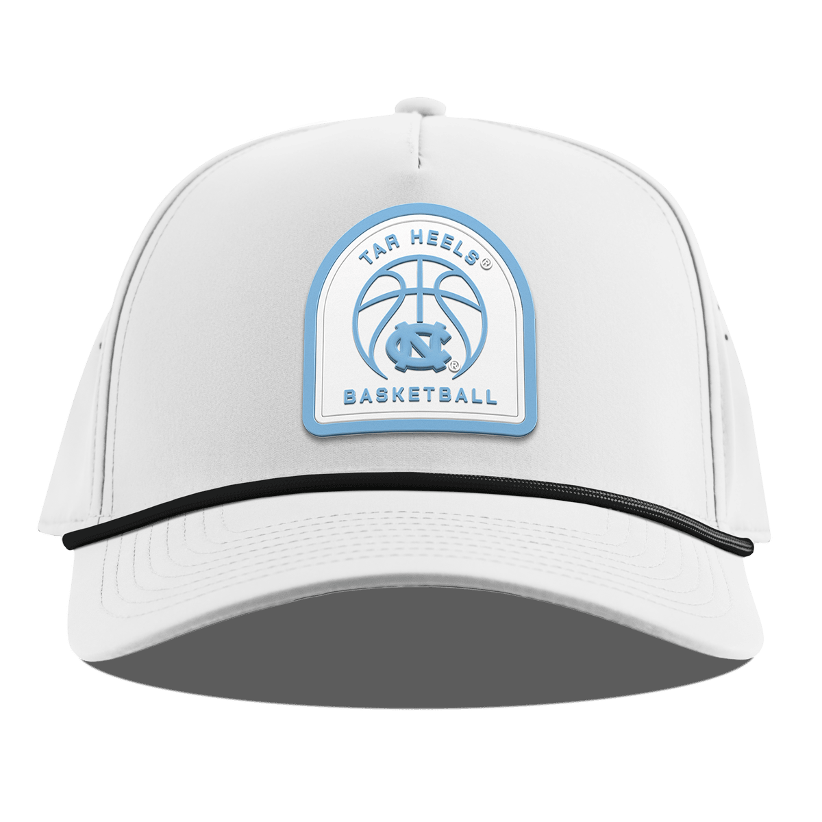 University of North Carolina "North Carolina Basketball" Curved 5 panel Rope White