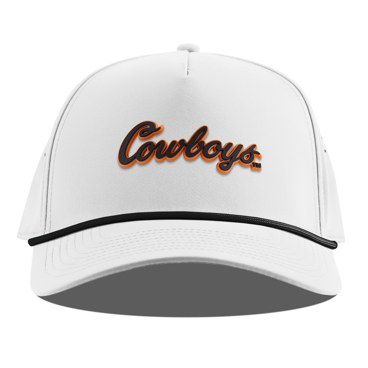 Oklahoma State University "Oklahoma State Cowboys" Curved 5 Panel Rope White