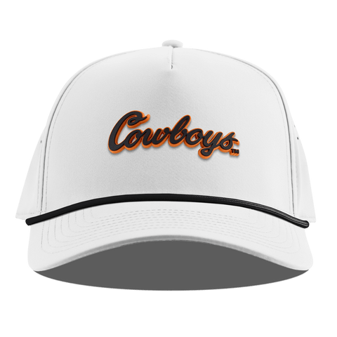 Oklahoma State University "Oklahoma State Cowboys" Curved 5 Panel Rope White
