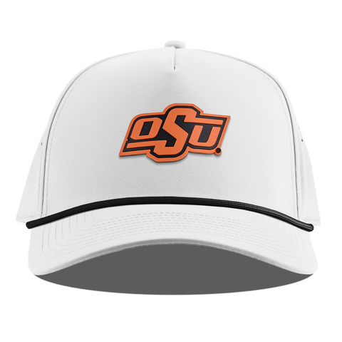 Oklahoma State University "OSU Team Logo" Curved 5 Panel Rope White