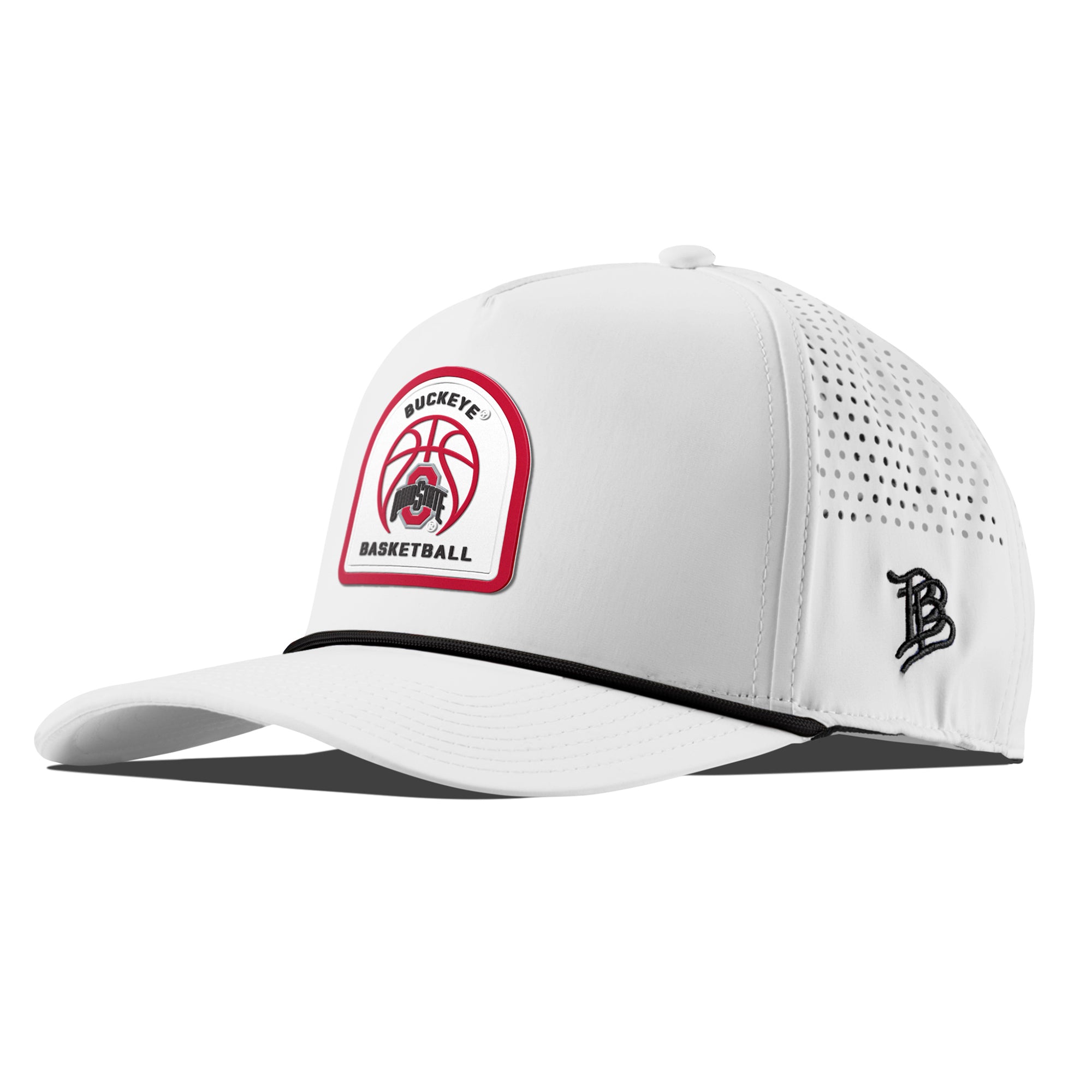 Ohio State University "Ohio State Basketball" Curved 5 Panel Rope White