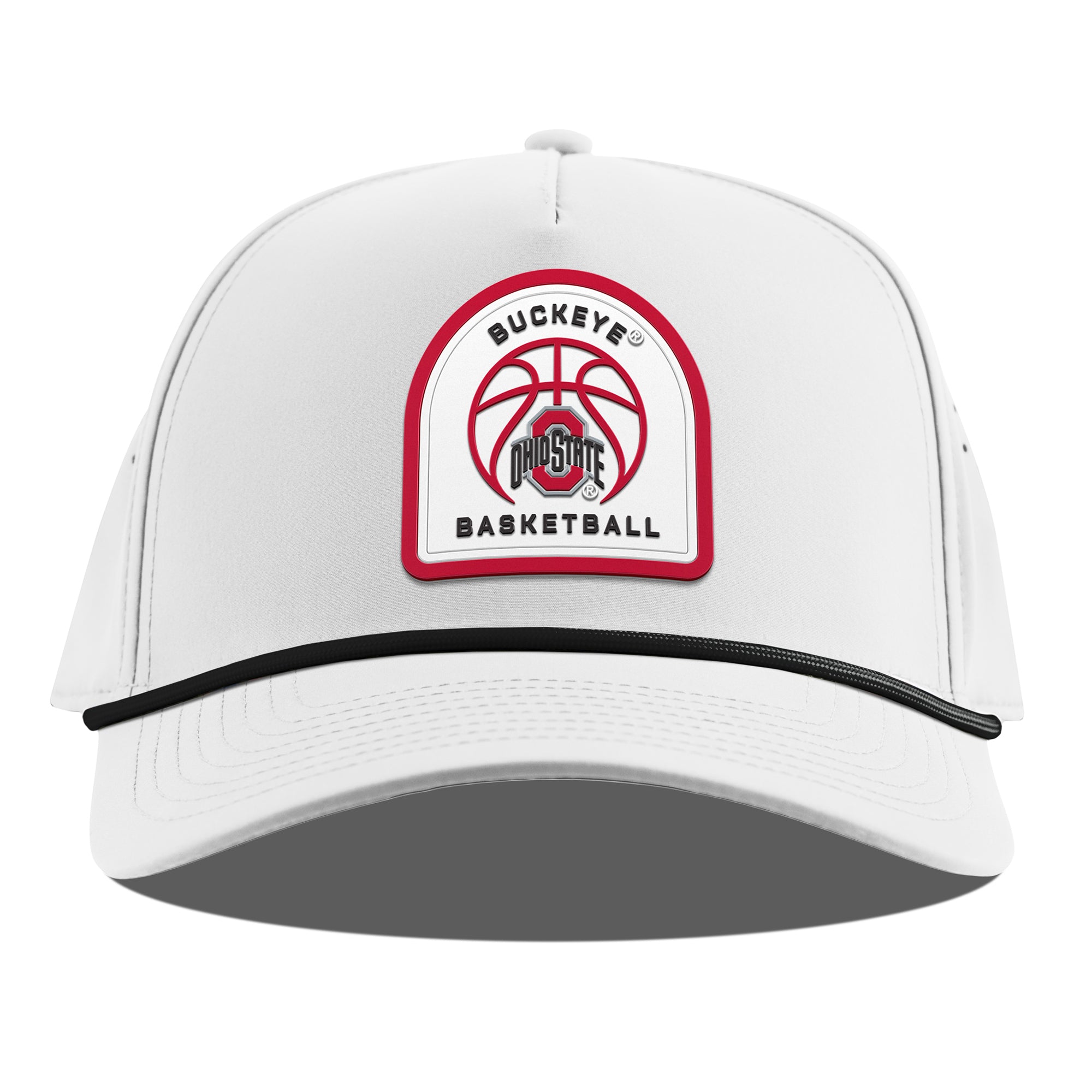 Ohio State University "Ohio State Basketball" Curved 5 Panel Rope White