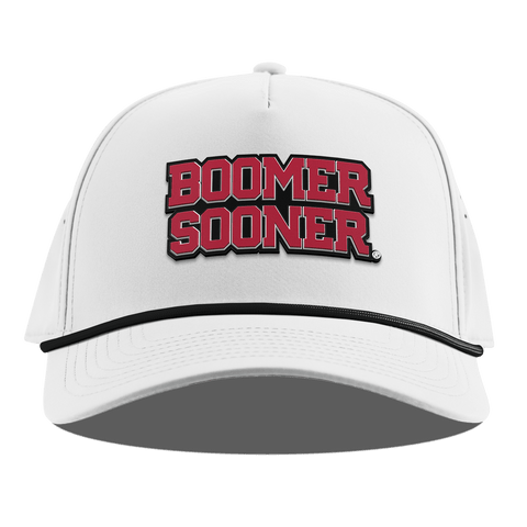 University of Oklahoma "Oklahoma Block" Curved 5 Panel Rope White