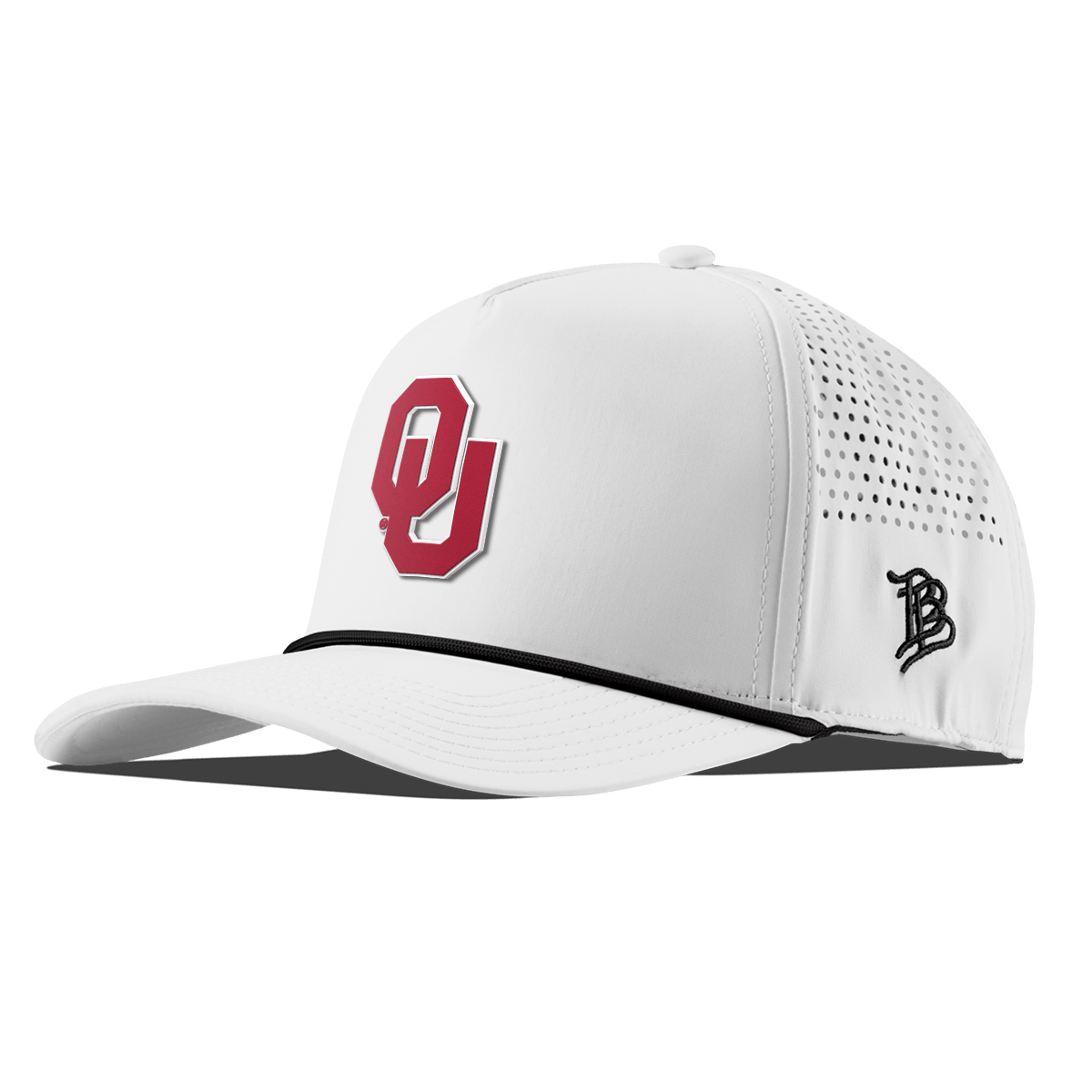University of Oklahoma "Oklahoma Team Logo" Curved 5 Panel Rope White