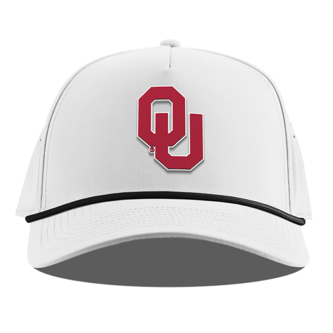 University of Oklahoma "Oklahoma Team Logo" Curved 5 Panel Rope White