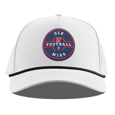 University of Mississippi "Ole Miss Football Legacy" Curved 5 Panel Rope White
