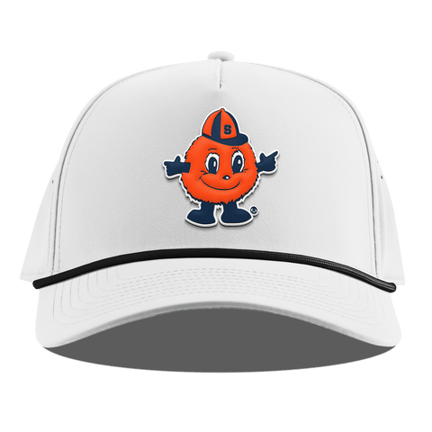 Syracuse University "Otto The Orange" Curved 5 Panel Rope White