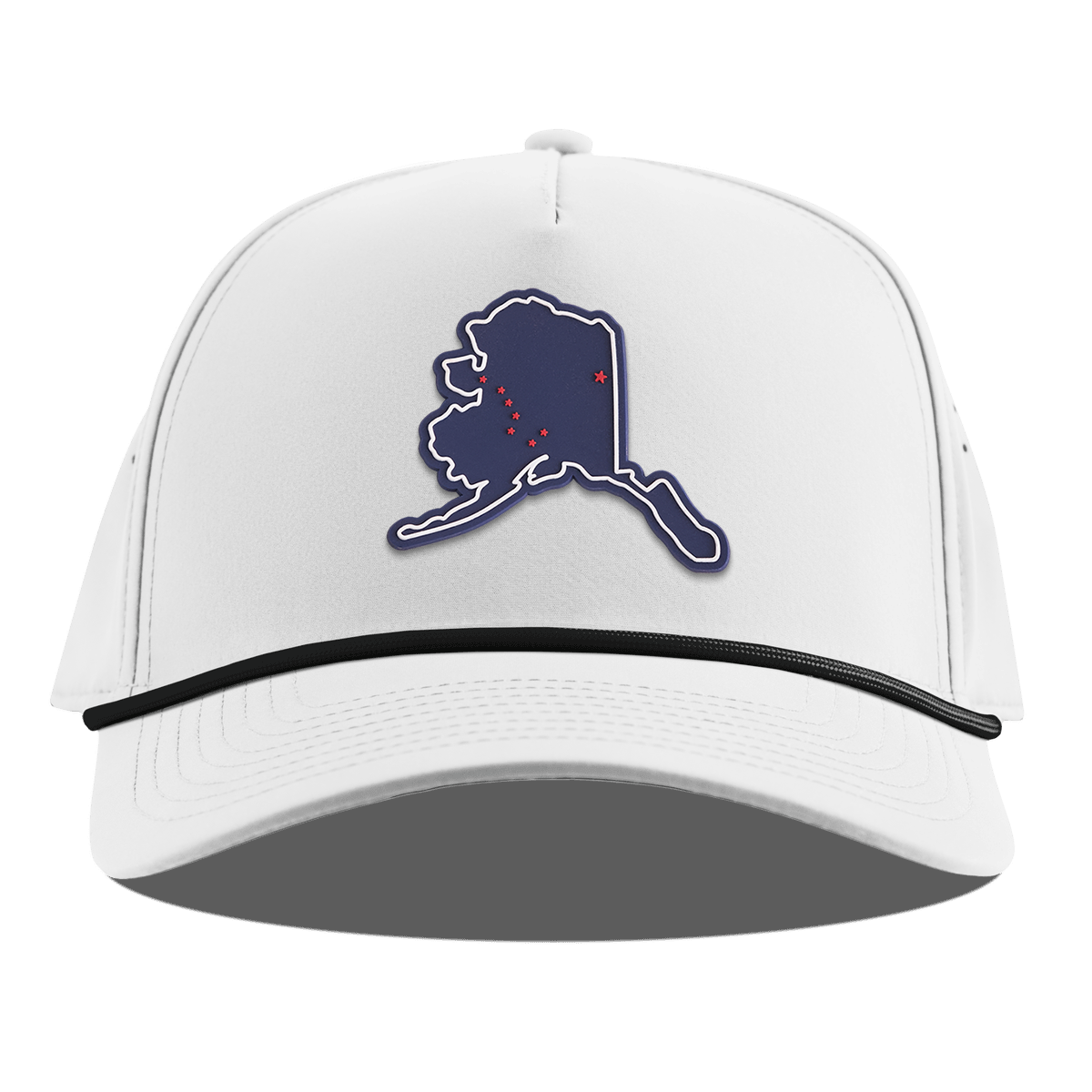 Alaska Patriot Series Curved 5 Panel Rope White