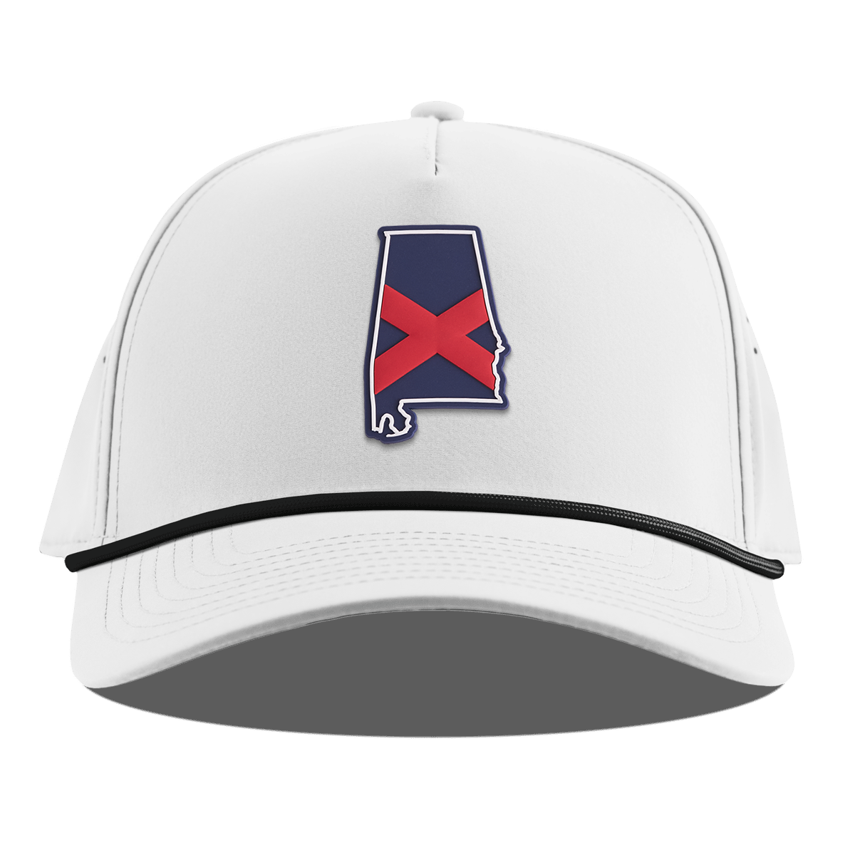 Alabama Patriot Series Curved 5 Panel Rope White