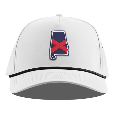 Alabama Patriot Series Curved 5 Panel Rope White
