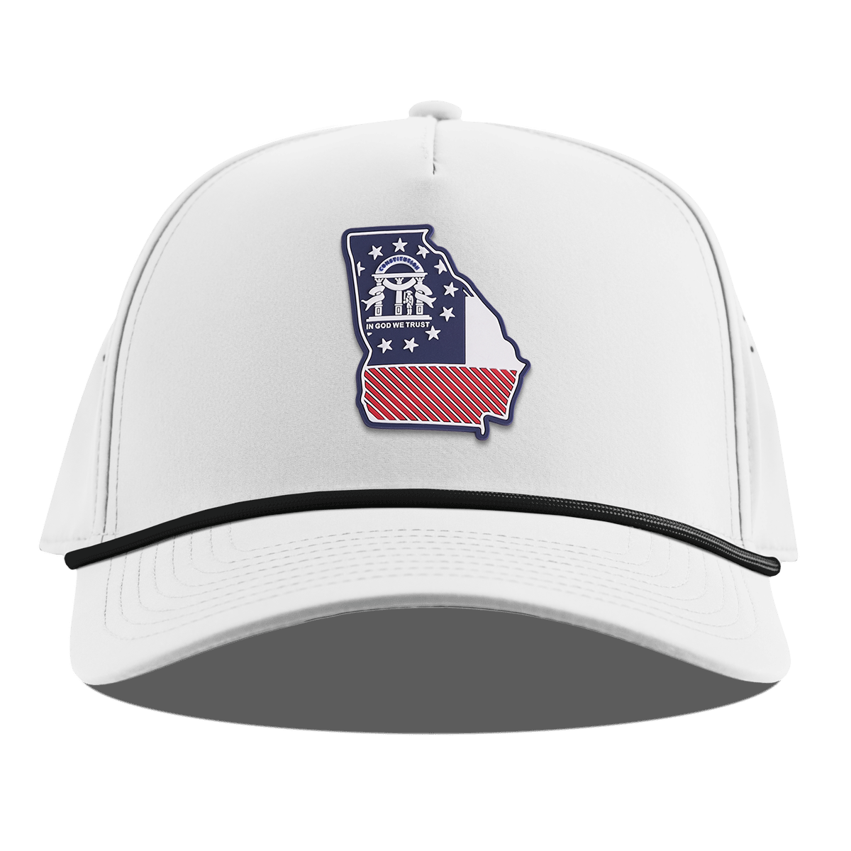 Georgia Patriot Series Curved 5 Panel Rope White