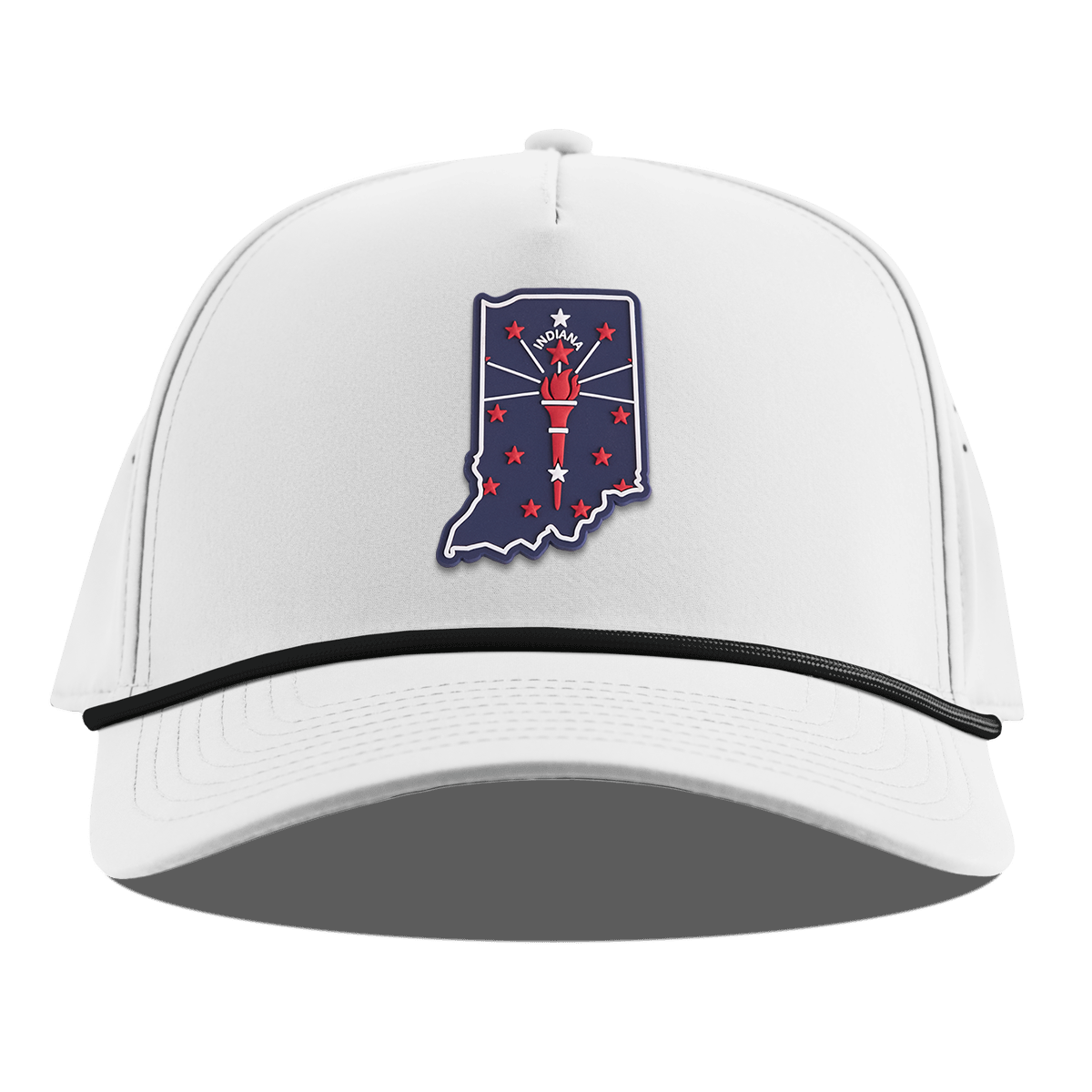 Indiana Patriot Series Curved 5 Panel Rope White