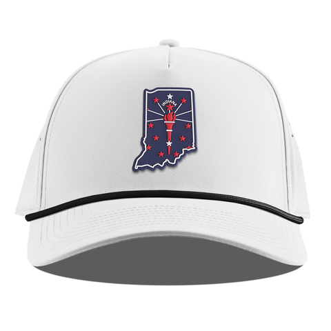 Indiana Patriot Series Curved 5 Panel Rope White