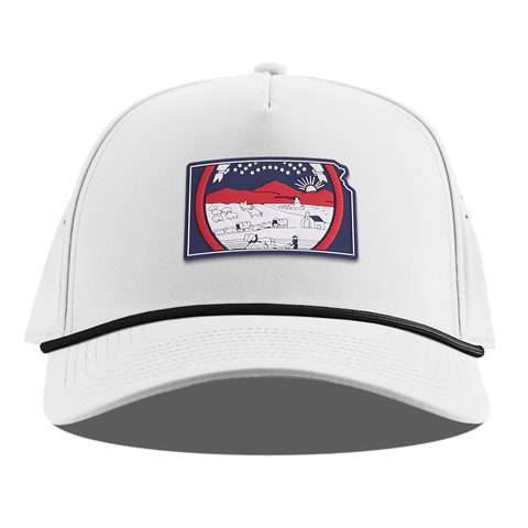 Kansas Patriot Series Curved 5 Panel Rope White
