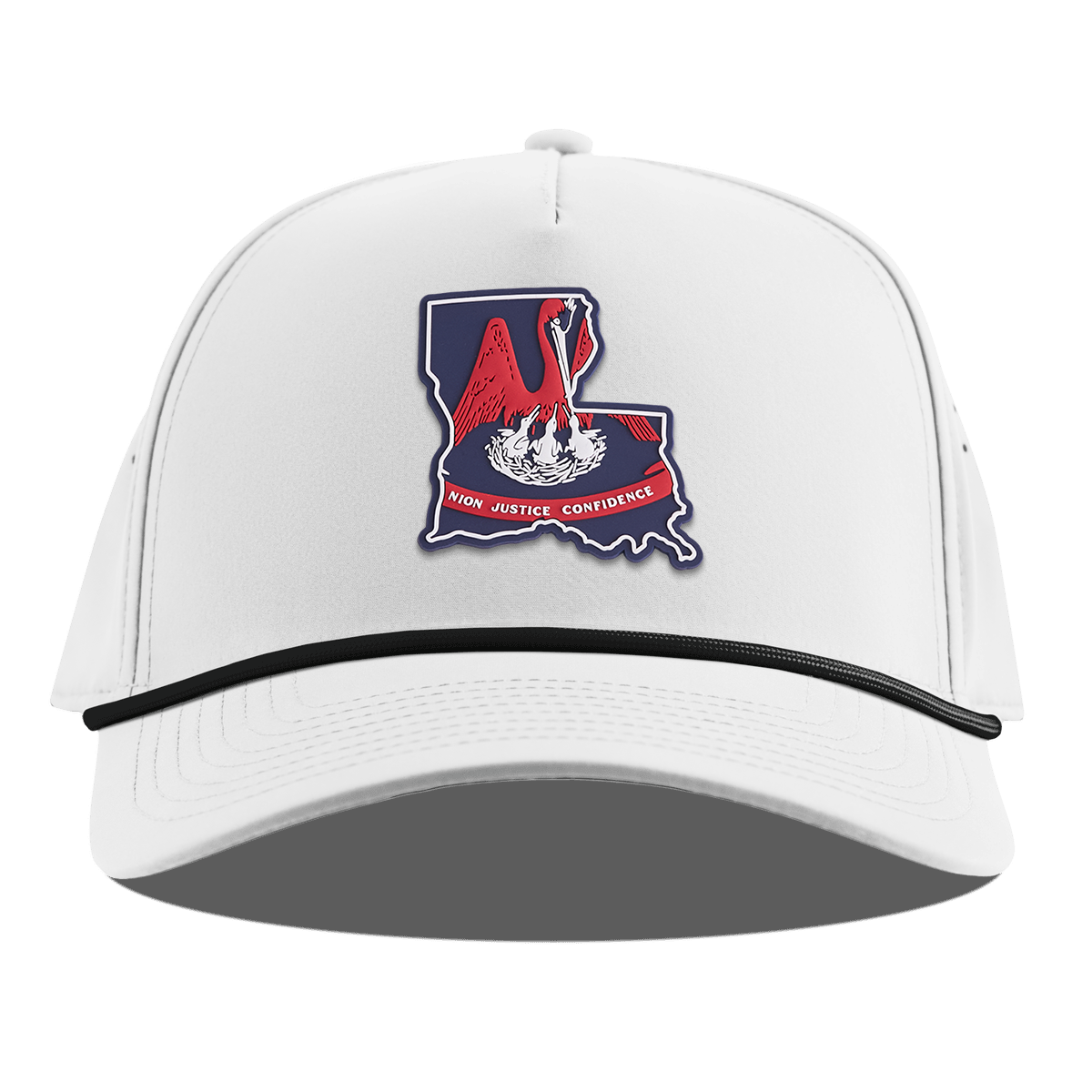 Louisiana Patriot Series Curved 5 Panel Rope White