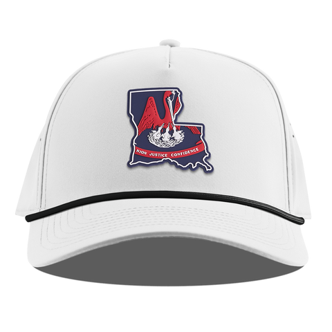 Louisiana Patriot Series Curved 5 Panel Rope White
