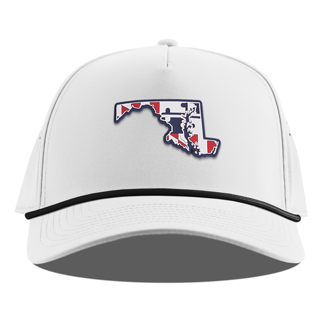Maryland Patriot Series Curved 5 Panel Rope White