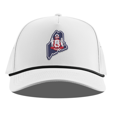 Maine Patriot Series Curved 5 Panel Rope White