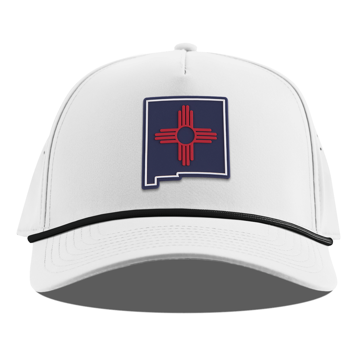 New Mexico Patriot Series Curved 5 Panel Rope White