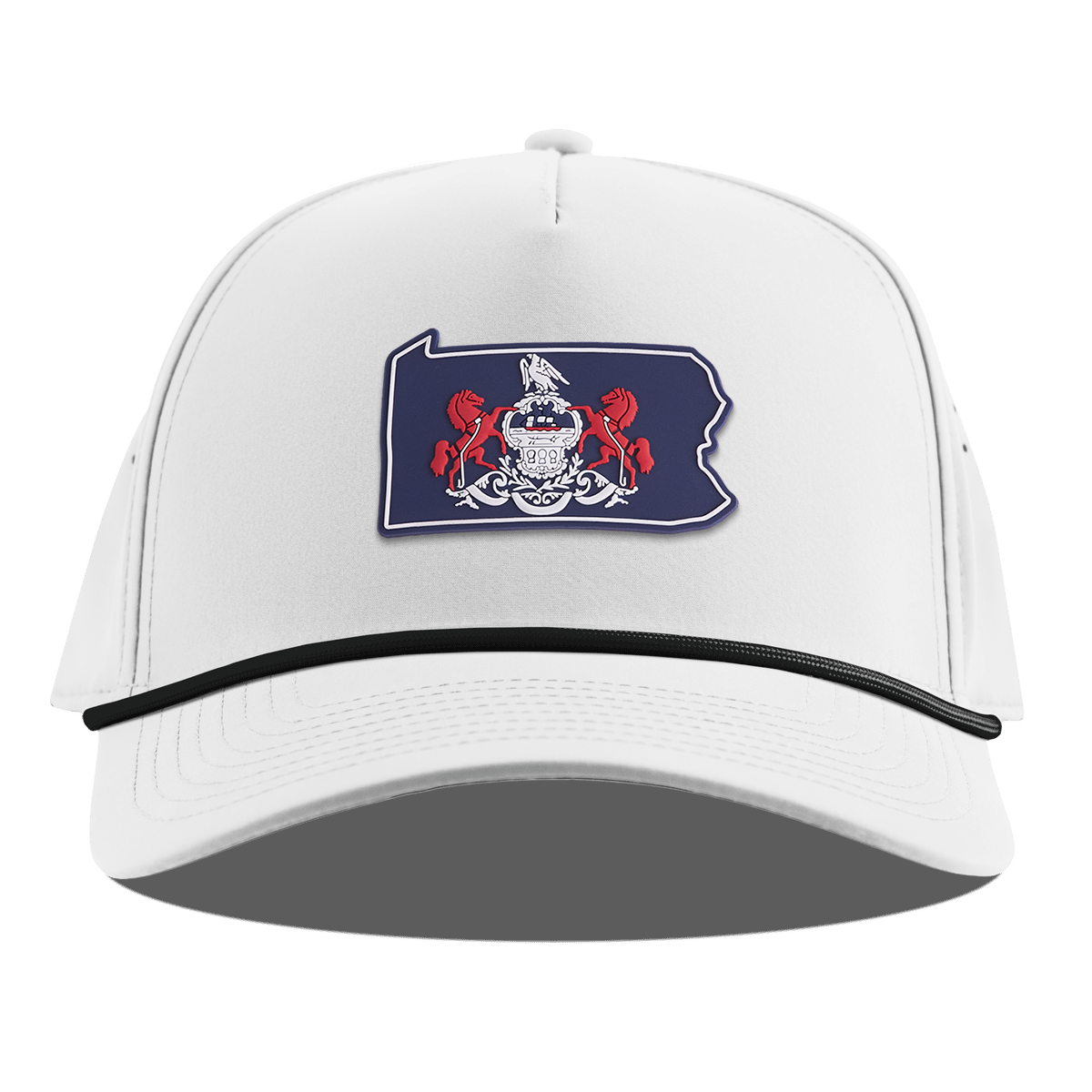 Pennsylvania Patriot Series Curved 5 Panel Rope White