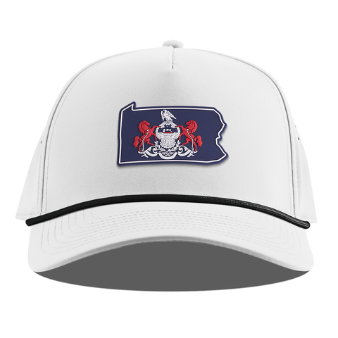 Pennsylvania Patriot Series Curved 5 Panel Rope White