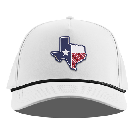 Texas Patriot Series Curved 5 Panel Rope White