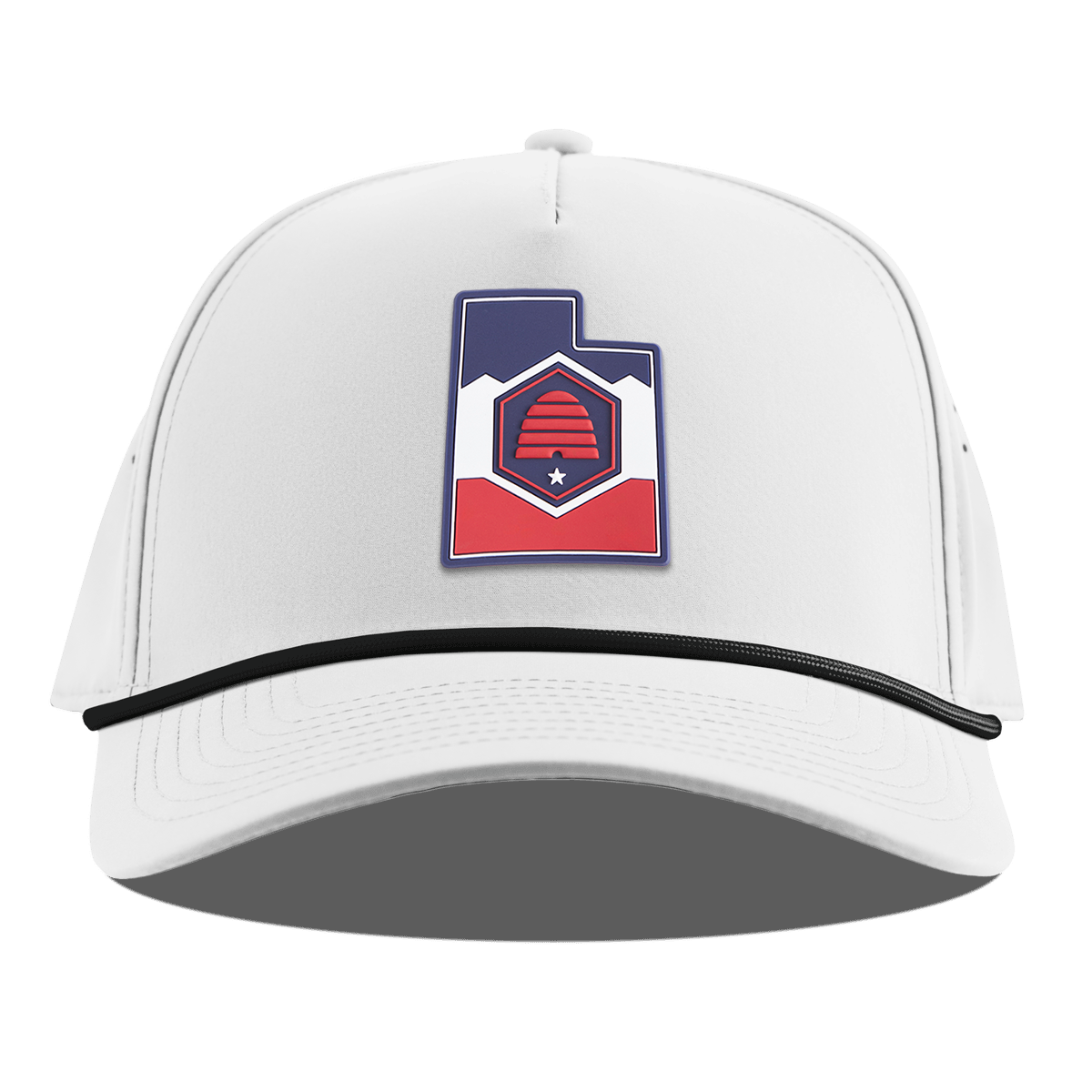 Utah Patriot Series Curved 5 Panel Rope White