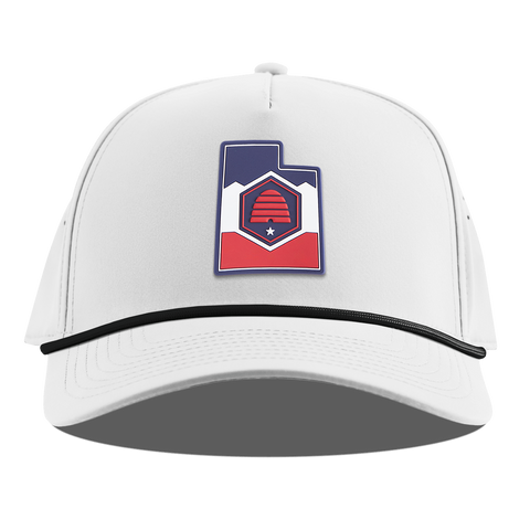 Utah Patriot Series Curved 5 Panel Rope White