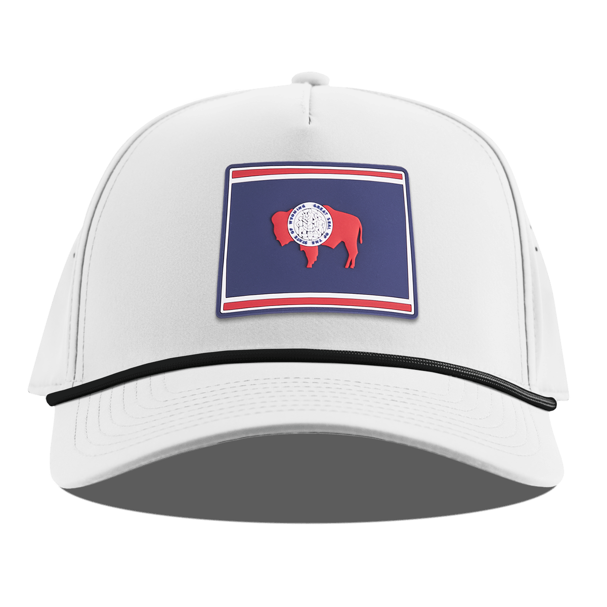 Wyoming Patriot Series Curved 5 Panel Rope White