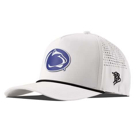 Pennsylvania State University "Penn State Team Logo" Curved 5 Panel Rope White
