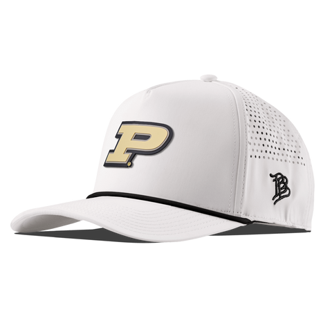 Purdue University "Purdue Block" Curved 5 Panel Rope White