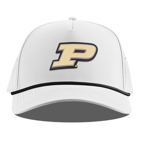 Purdue University "Purdue Block" Curved 5 Panel Rope White