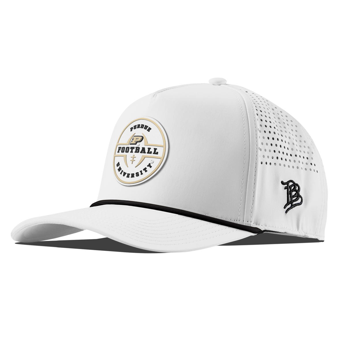 Purdue University "Purdue Football Legacy" Curved 5 Panel Rope White