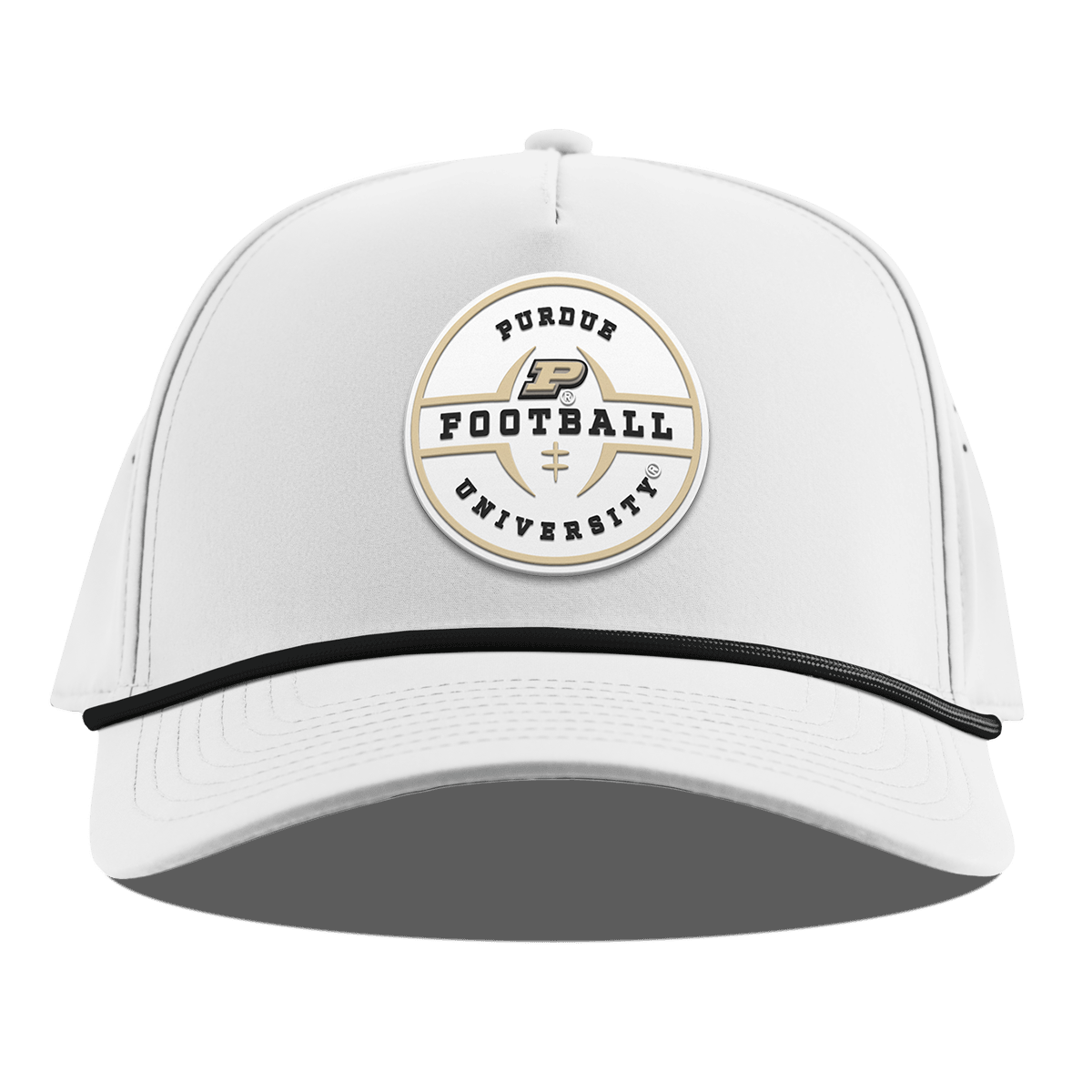Purdue University "Purdue Football Legacy" Curved 5 Panel Rope White