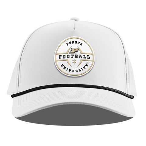 Purdue University "Purdue Football Legacy" Curved 5 Panel Rope White
