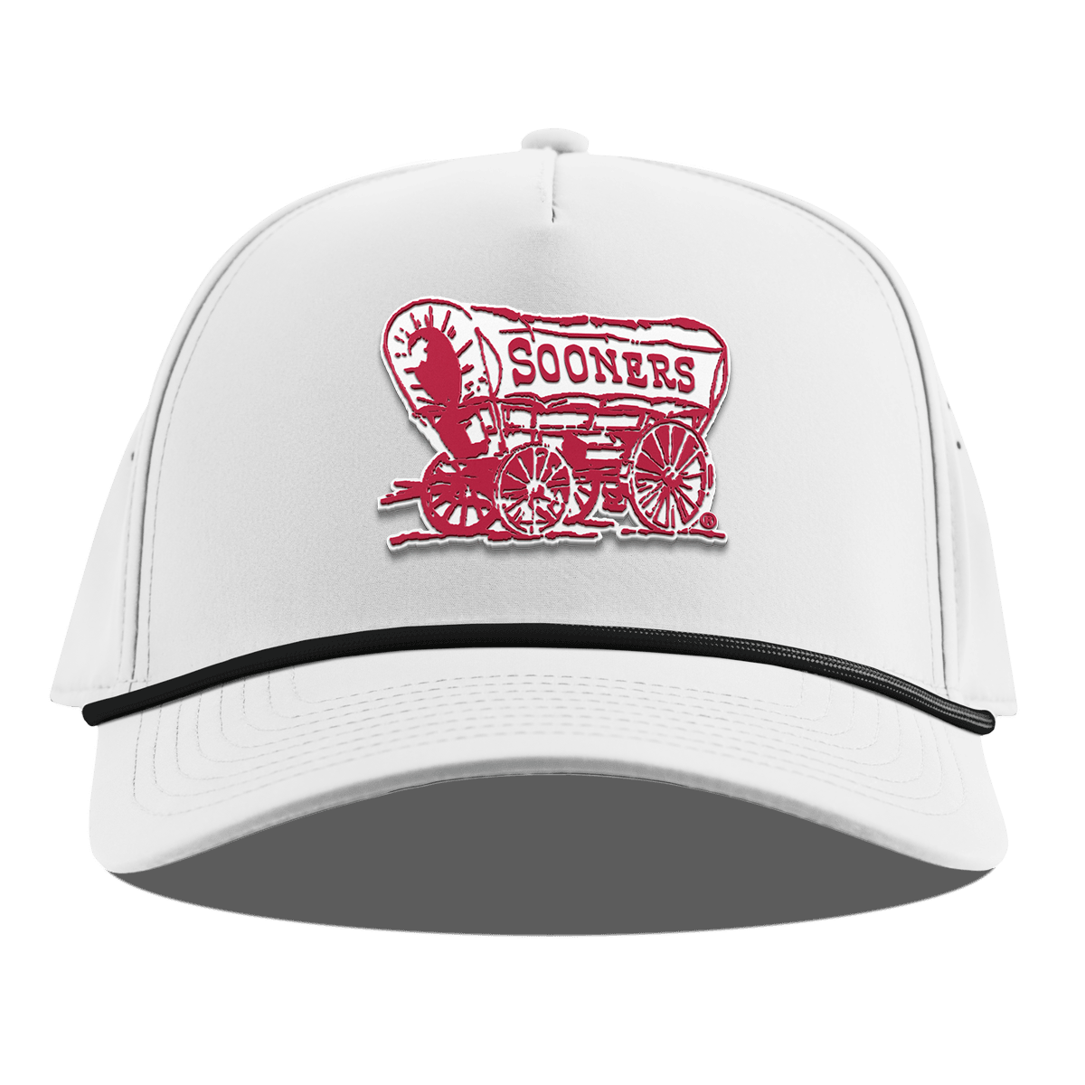 University of Oklahoma "Sooner Schooner" Curved 5 Panel Rope White