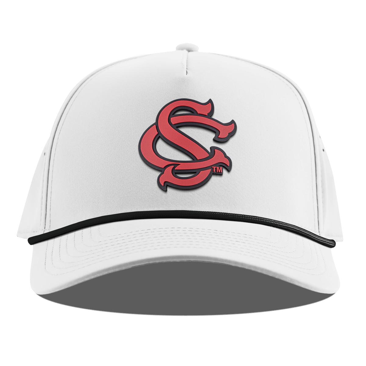 University of South Carolina "South Carolina Baseball" Curved 5 Panel Rope White