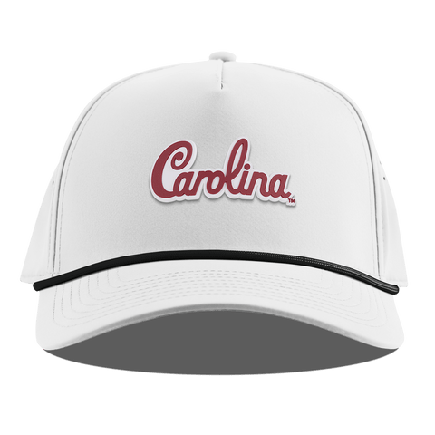 University of South Carolina "South Carolina Script" Curved 5 Panel Rope White